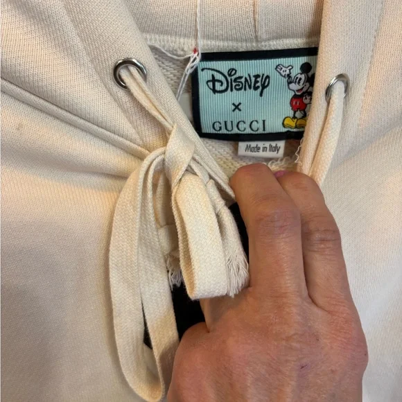 Gucci Cream Hoodie with Mickey Mouse - Picture 2 of 5